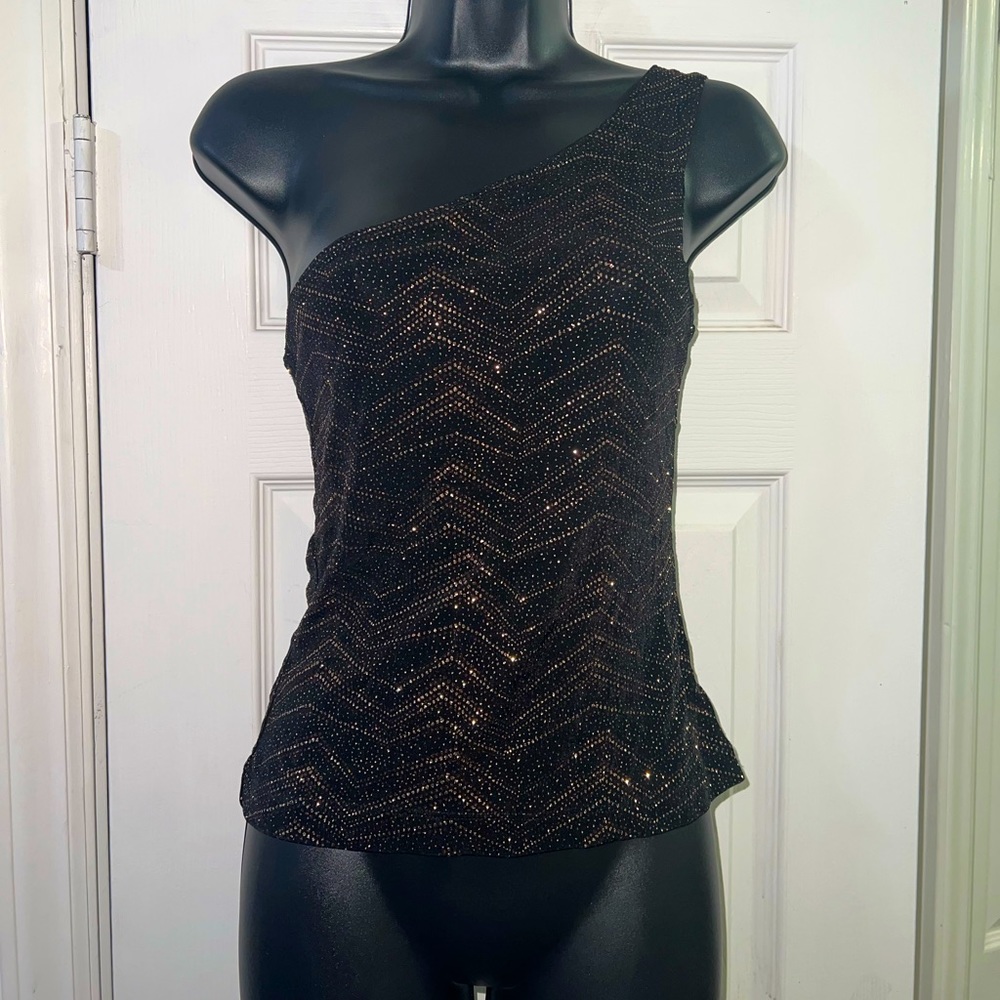 ❗️3 for $21❗️Glittery Y2K One Shoulder Top